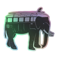 Thumbnail of Easy Ride Elephant Holographic Sticker