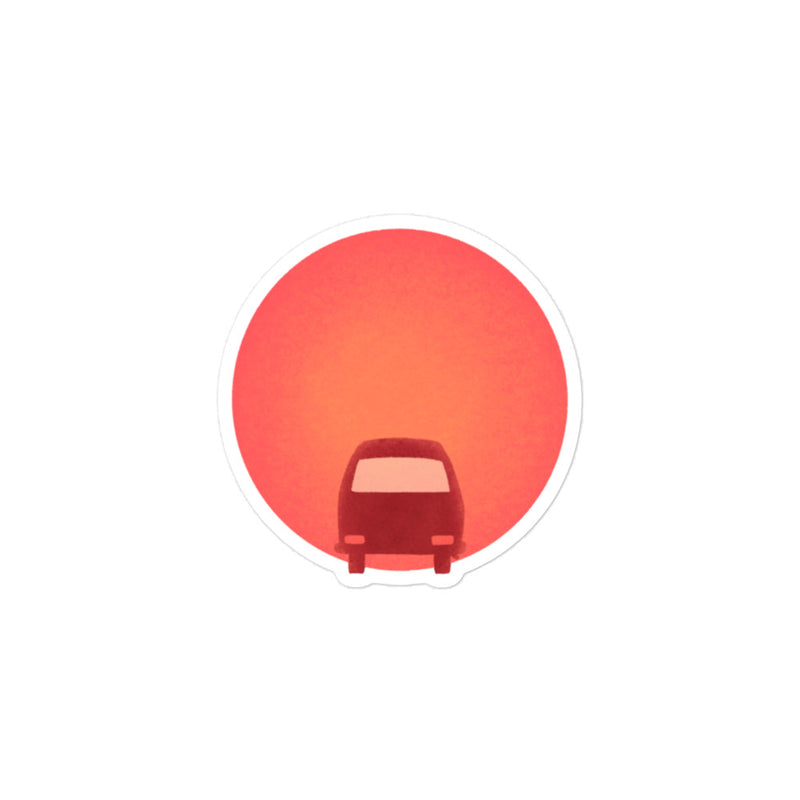 Sunset Bus Sticker