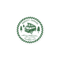 Thumbnail of Woodcut Westy Life Green Sticker