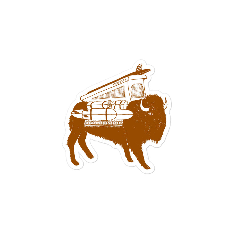 Buffalo Roam Vanimal Sticker