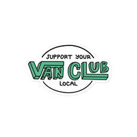 Thumbnail of Support Your Local Van Club Green Sticker