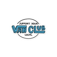 Thumbnail of Support Your Local Van Club Blue Sticker