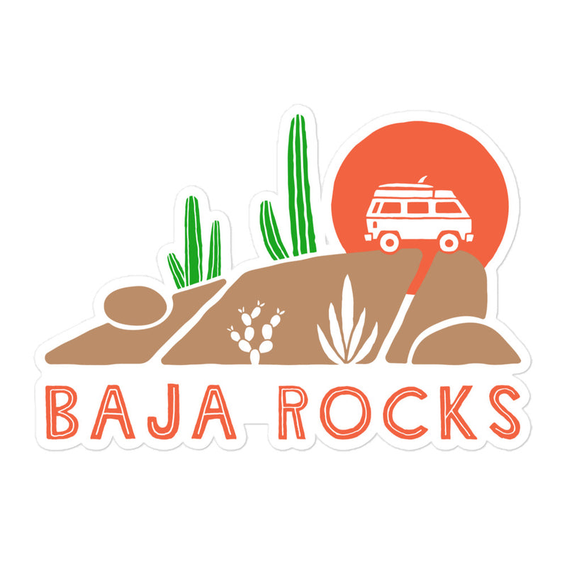 Autocollant Baja Rocks