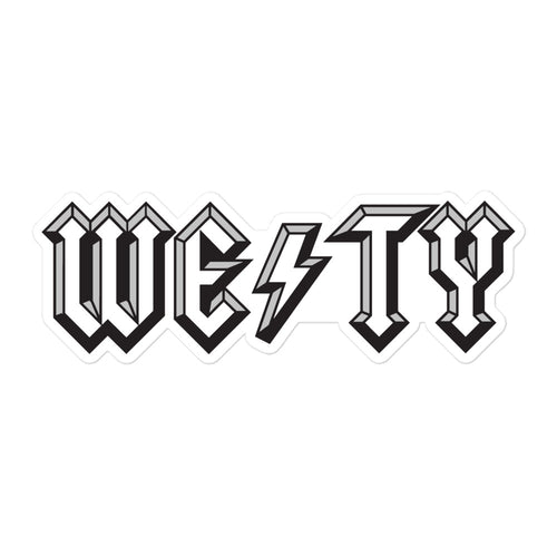 Westy High Voltage Sticker