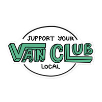 Thumbnail of Support Your Local Van Club Green Sticker