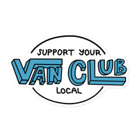 Thumbnail of Support Your Local Van Club Blue Sticker