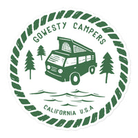 Thumbnail of Woodcut Westy Life Green Sticker