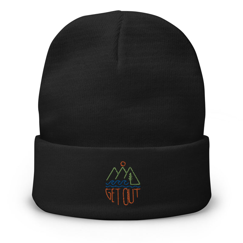 Get Out Embroidered Beanie