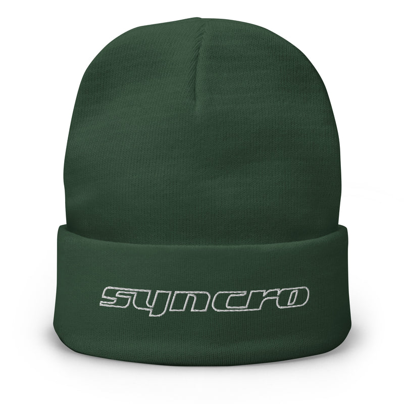 Syncro Script Embroidered Beanie