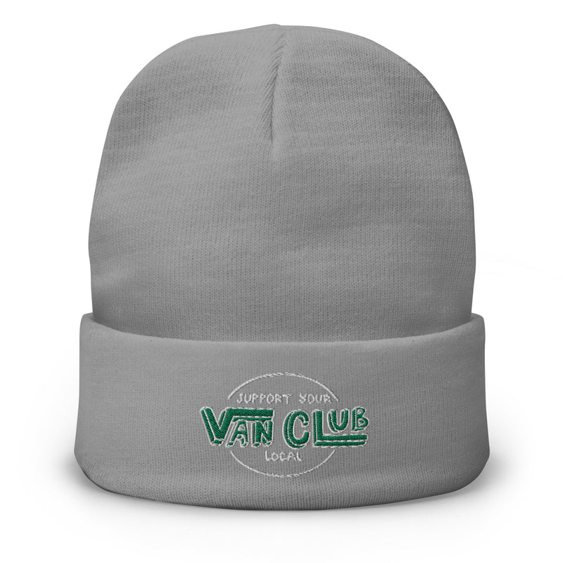 Support Your Local Van Club Embroidered Beanie