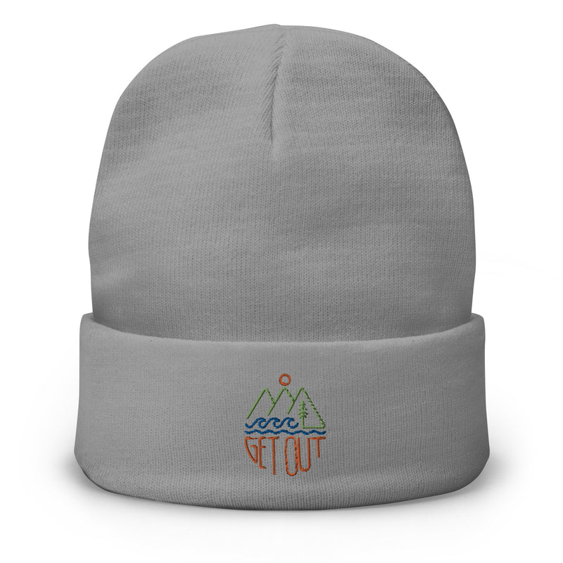 Get Out Embroidered Beanie