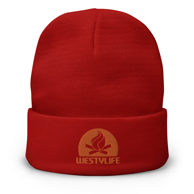 Westy Life Camp Fire Embroidered Beanie