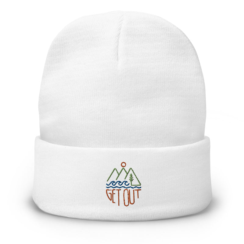 Get Out Embroidered Beanie