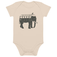 Thumbnail of Easy Ride Elephant Organic Cotton Baby Bodysuit