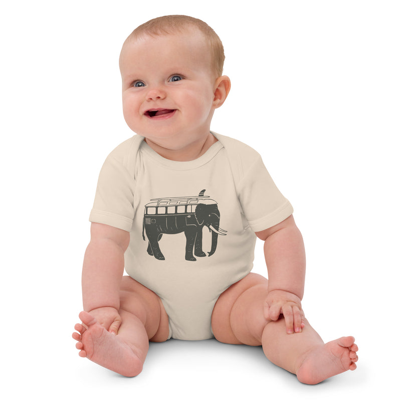 Body bébé en coton biologique éléphant Easy Ride