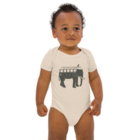 Thumbnail of Easy Ride Elephant Organic Cotton Baby Bodysuit