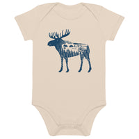 Thumbnail of Moose Meet-Up Organic Cotton Baby Bodysuit