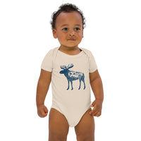 Thumbnail of Moose Meet-Up Organic Cotton Baby Bodysuit