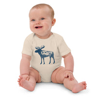 Thumbnail of Moose Meet-Up Organic Cotton Baby Bodysuit