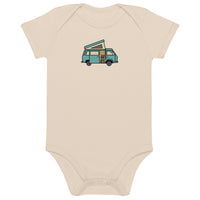 Thumbnail of Dog in Van One-Piece Baby Bodysuit