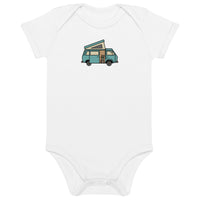 Thumbnail of Dog in Van One-Piece Baby Bodysuit