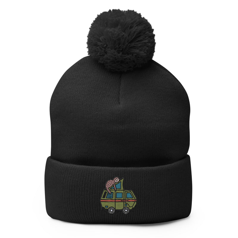 Stewie Sloth Pom-Pom Beanie