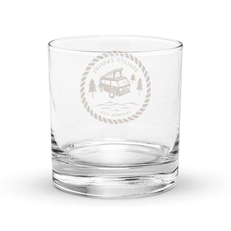 Woodcut Westy Life Rocks Glass