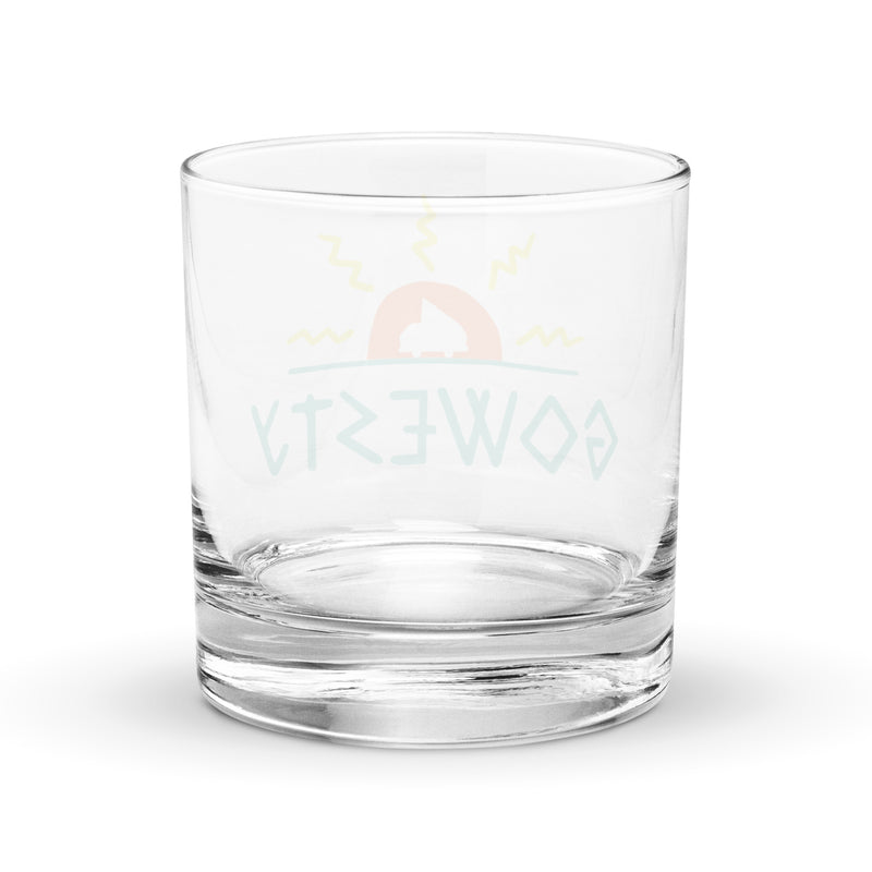 MAK GoWesty Logo Rocks Glass