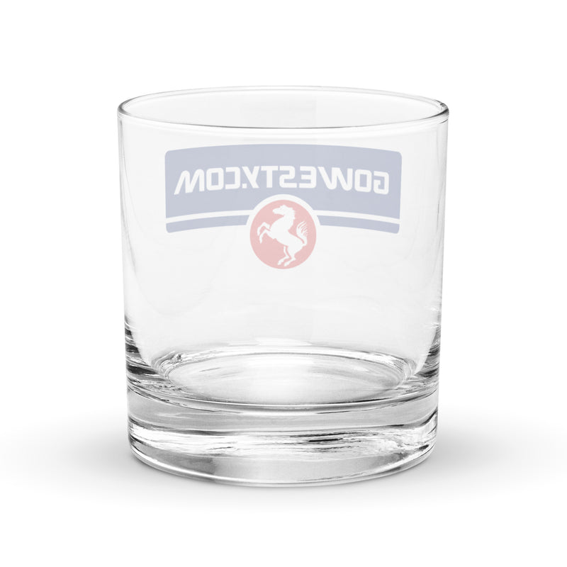 GoWesty Horse Logo Rocks Glass