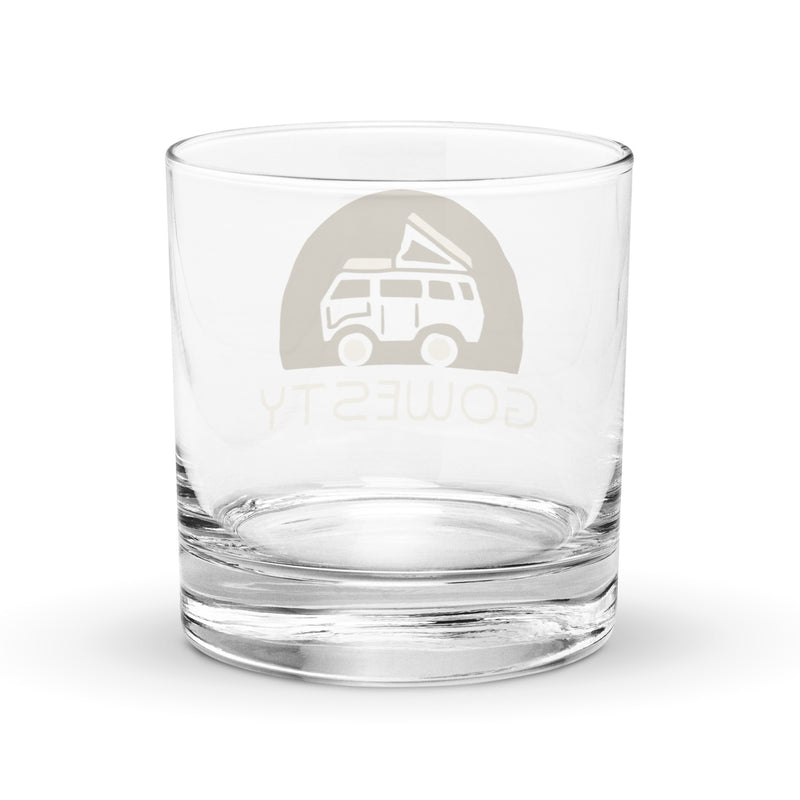 Rollyn GoWesty Logo Rocks Glass