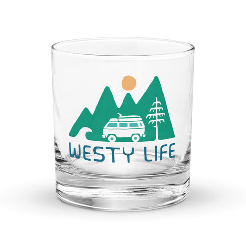 Westy Life Rocks Glass