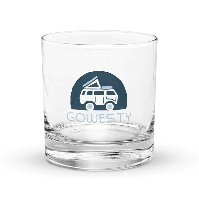 Rollyn GoWesty Logo Rocks Glass