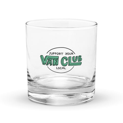 Support Your Local Van Club Green Rocks Glass