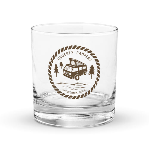 Woodcut Westy Life Rocks Glass