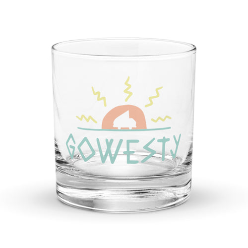 MAK GoWesty Logo Rocks Glass