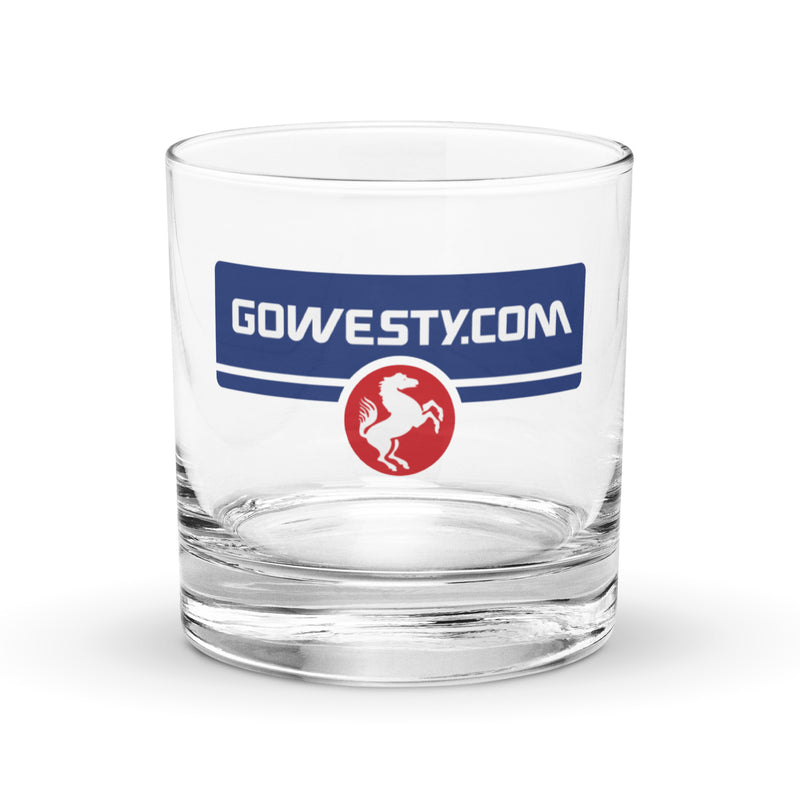 GoWesty Horse Logo Rocks Glass