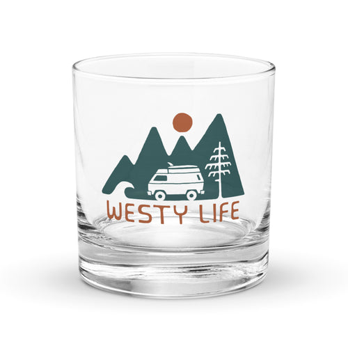 Westy Life Rocks Glass