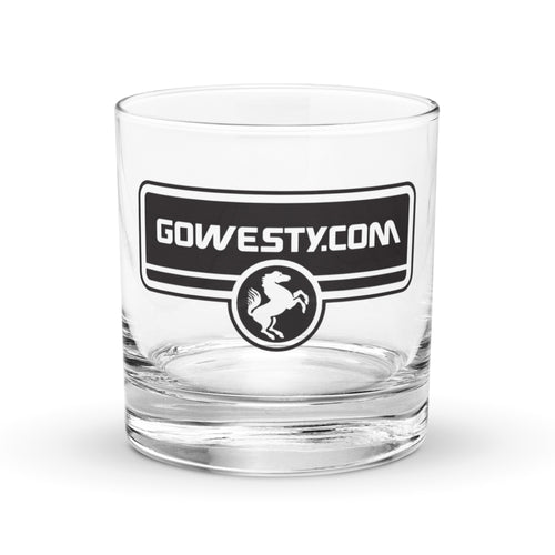 GoWesty Horse Logo Rocks Glass