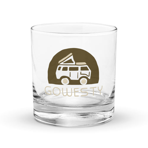 Rollyn GoWesty Logo Rocks Glass