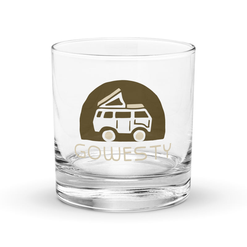 Rollyn GoWesty Logo Rocks Glass