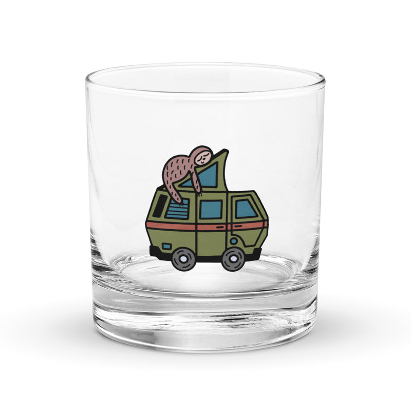 Stewie Sloth Rocks Glass