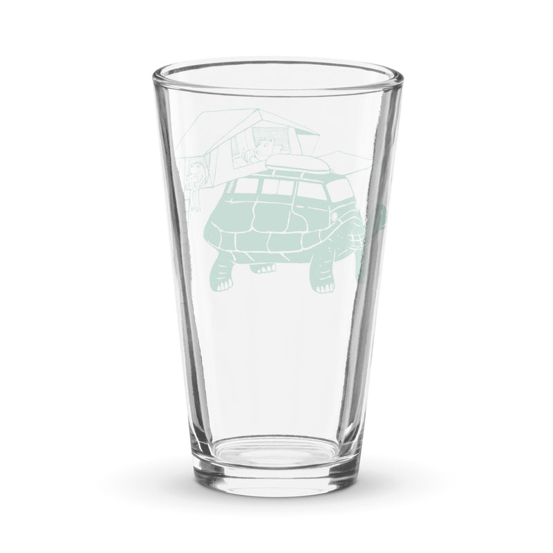 Tin-Top Turtle Shaker Pint Glass