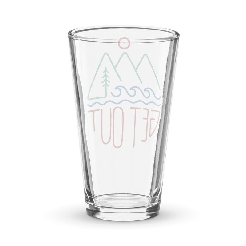 Get Out Shaker Pint Glass