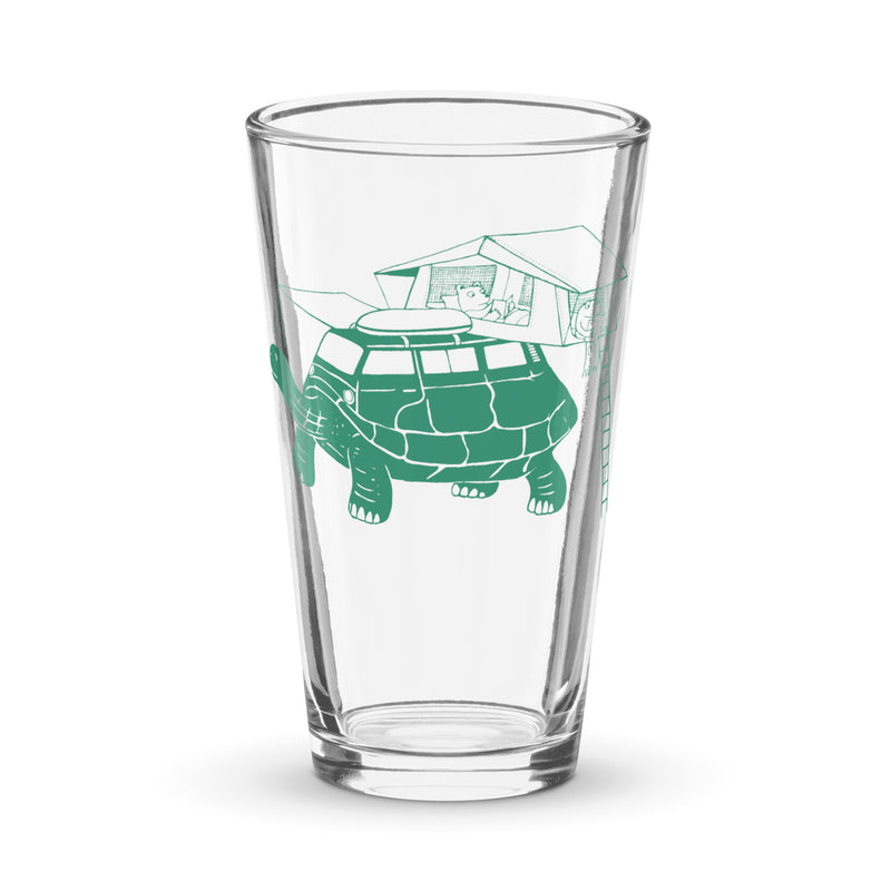 Tin-Top Turtle Shaker Pint Glass