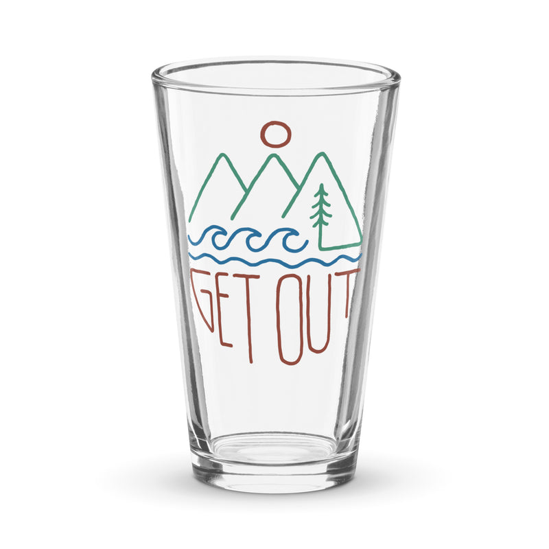 Get Out Shaker Pint Glass