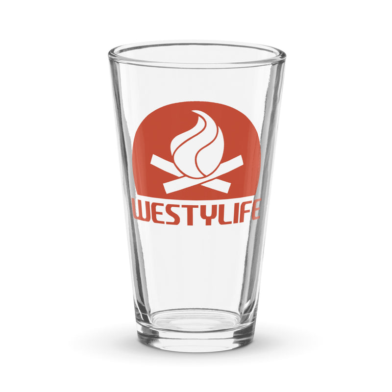 Westy Life Camp Fire Shaker pint glass