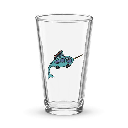 Narwhal Ned Shaker Pint Glass