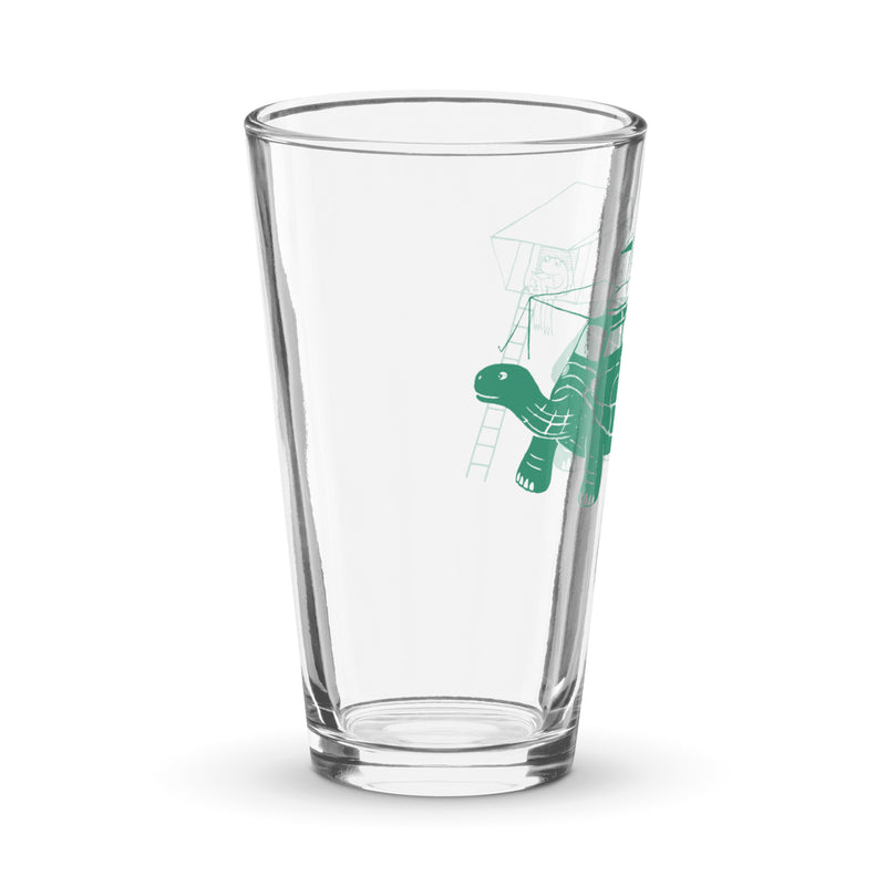 Tin-Top Turtle Shaker Pint Glass