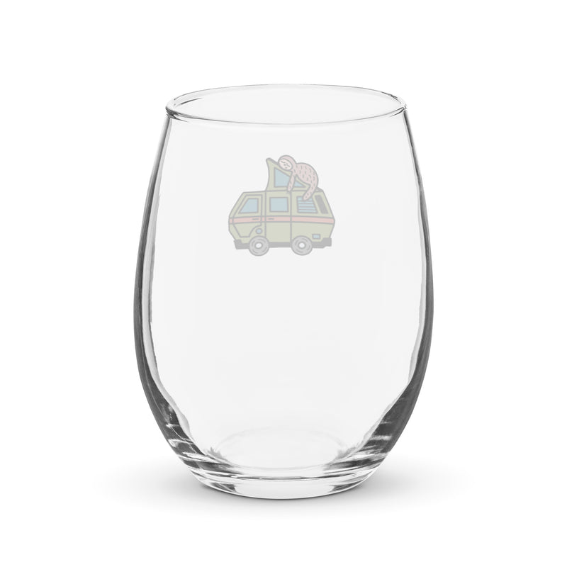 Stewie Sloth Stemless Wine Glass