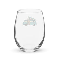 Thumbnail of Dog in Van Stemless Wine Glass